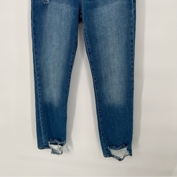 FRAME Denim Le High‎ Straight Jean In Laskey Rips Women's Size 27 - Picture 2 of 14